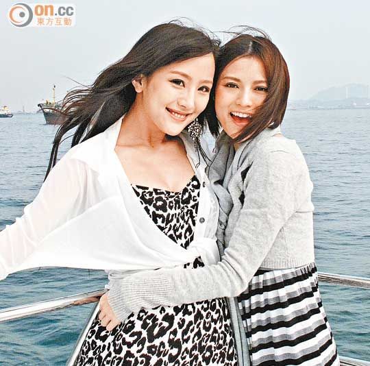 蔡莹莹与陈静属同门感情要好，并曾一起出海耍乐。（资料图片）