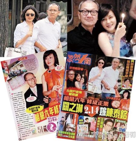 港台媒体对于关之琳这段恋情，也从不看好到最近的“修成正果”，大风大浪不至于，但的确是折腾了好一阵子。