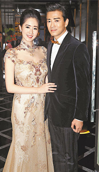 陈晓东昨天娶比他年轻12年的台湾护士女友王妤娴。 刘国权 摄