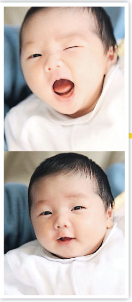 张晞彤表情多多,十分可爱.