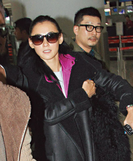 张柏芝回港录节目