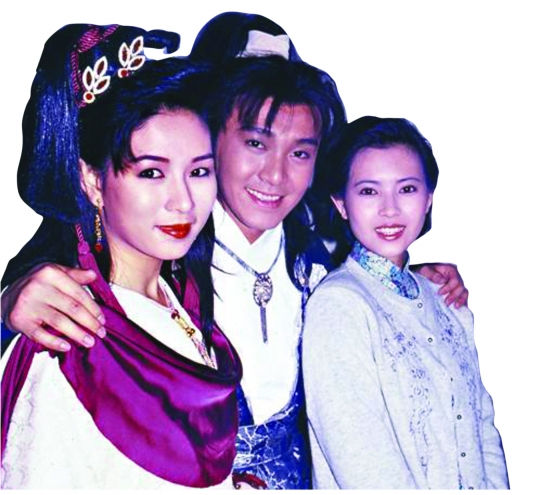 《为》文中称，与罗慧娟(左)相恋前，星爷还暗恋过蓝洁瑛（右）。