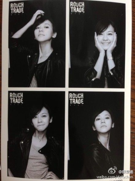 陈意涵黑白四连拍