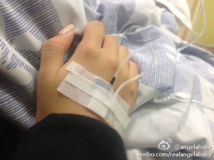 Baby晒输液照片