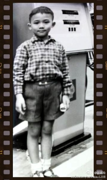 梁朝伟童年萌照