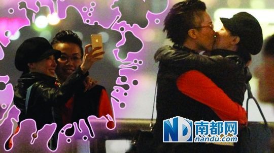 马赛去年11月被曝与汪子琦街头激吻