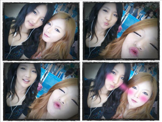 南智贤泫雅自曝金鱼脸萌照