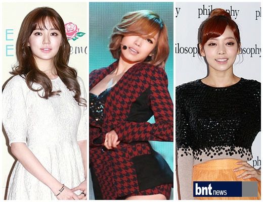 尹恩惠、全孝盛、具荷拉