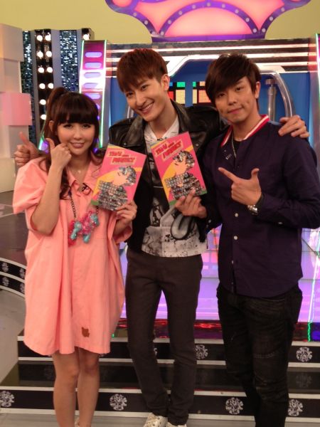 周觅录制《娱乐百分百》