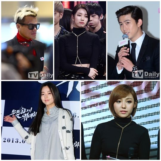 朴振英与JYP娱乐旗下艺人们