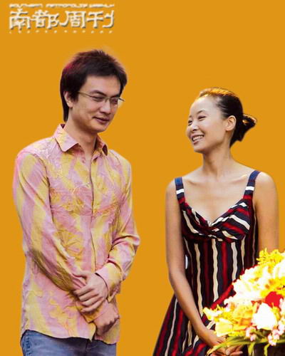 李泉与柯蓝(资料图片)