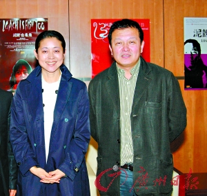 倪萍与导演杨亚洲。 CFP供图