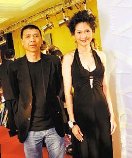 沈星被传和冯小刚关系密切，图为两人公开出席某时尚活动。