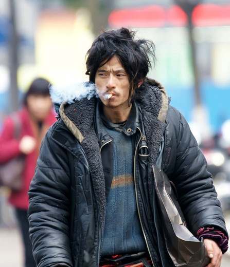 让“犀利哥”走红的照片