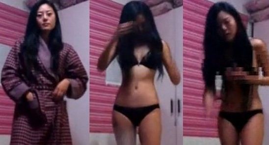 马睿菈“偷拍”图