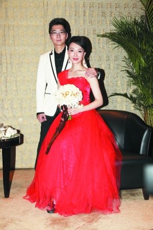 陈数和赵胤胤昨日在北京举行婚礼分享会