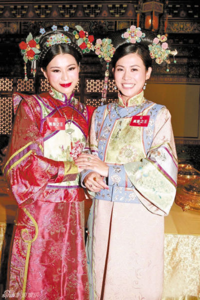 宣萱和胡杏儿（左）