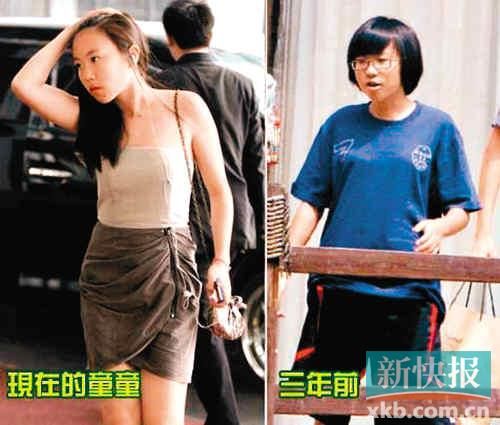 现在的窦靖童与三年前的童童