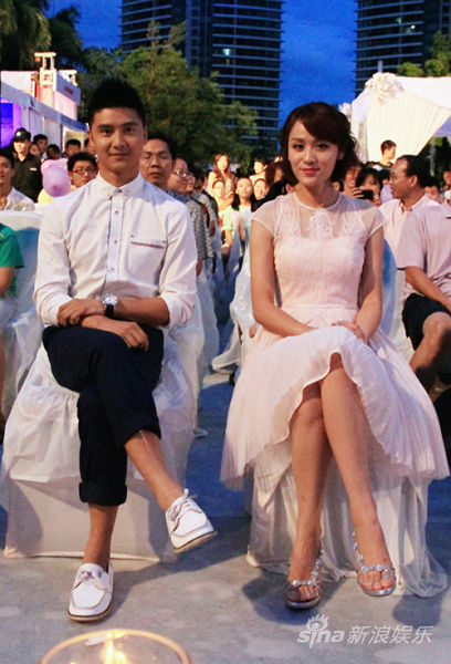 田亮叶一茜在活动现场