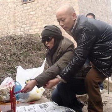 葛优与妻子贺聪(资料图)