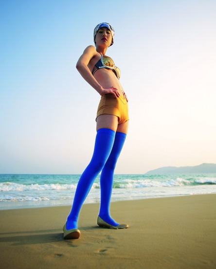 黄圣依首张唱片写真