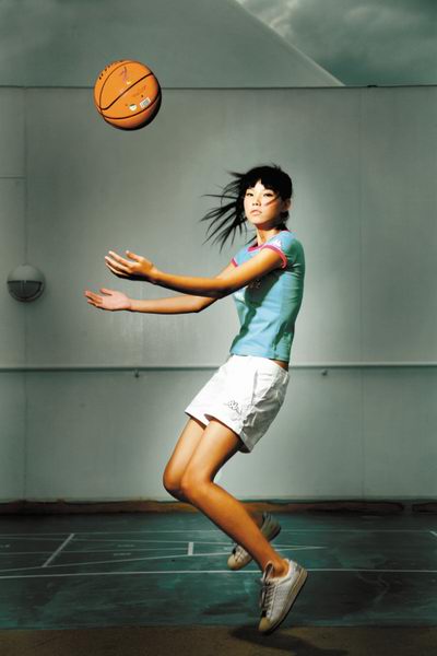 获得最佳活力平面模特奖的刘青