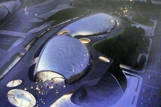 杭州奥体博览城被吐槽为“比基尼”