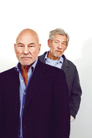 帕特里克-斯图尔特和伊安-麦克莱恩戏外是感情颇深的好兄弟。