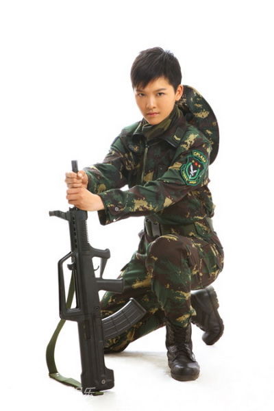 资料图:《麻辣女兵》主演-王洋饰汤小米