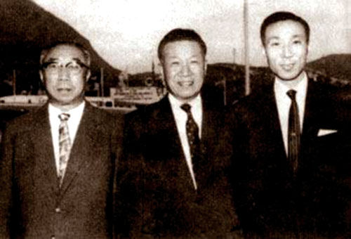 邵邨人、邵仁枚、邵逸夫，摄于上世纪50年代