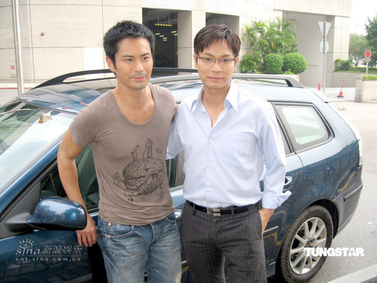 组图:探班《与敌同行》 郭晋安被郑嘉颖车撞