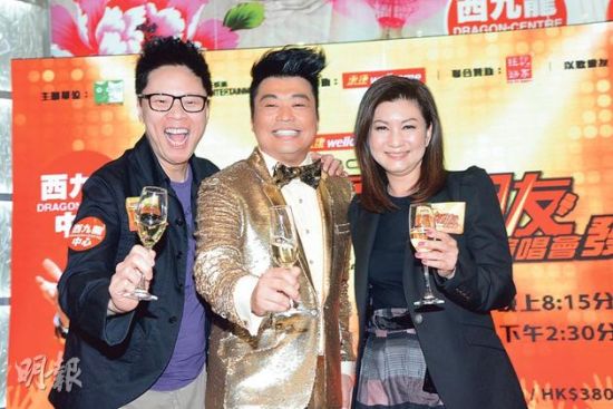 乐易玲与陈志云为下月开演唱会的阮兆祥现身支持，乐易玲还为TVB的新政策解画。