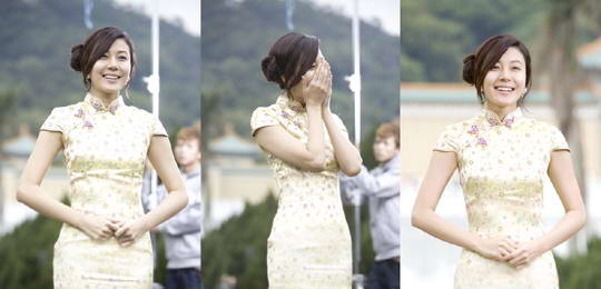 金荷娜台湾拍 On Air 穿旗袍说中文 附图 手机新浪网