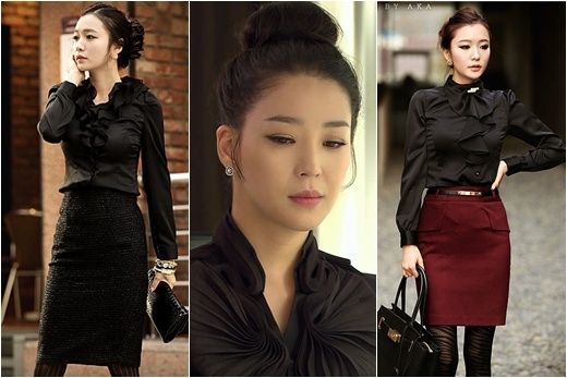 韩情脉脉:《我也是花》韩高恩职业装抢眼(图)