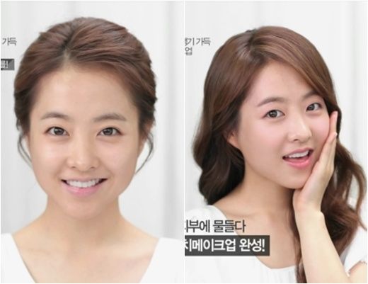 朴宝英化妆前后对比