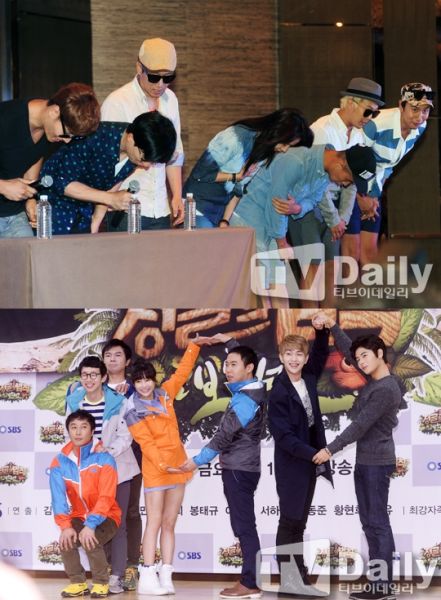 《Running Man》、《丛​林法则》成员们(资料图片)