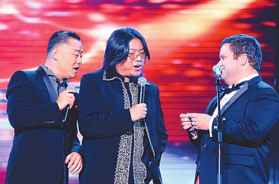 评委周立波和高晓松（从左至右）