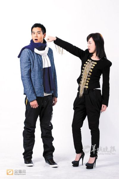 面对老练的彭于晏，张檬显得气场不够强大