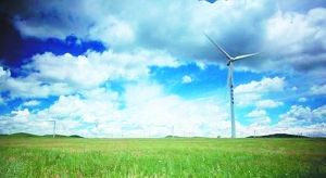 萨姆索岛上的风力发电机已经成为绿色生态能源的范本。