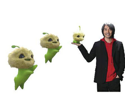 周星驰托着"七仔"