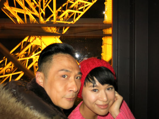 吴镇宇、胡杏儿亲密合照