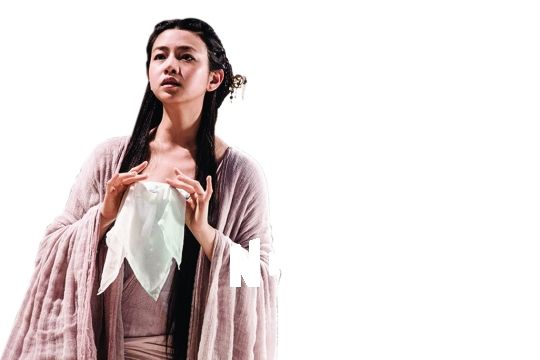 陈妍希在《花漾》里的古装扮相。