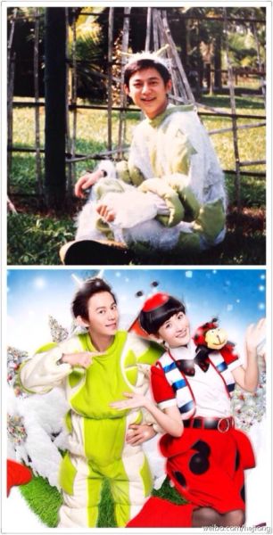 何炅早年曾和金龟子刘纯燕主持中央电视台《大风车》节目