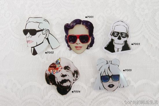 雪姨牌胸针在韩国热卖