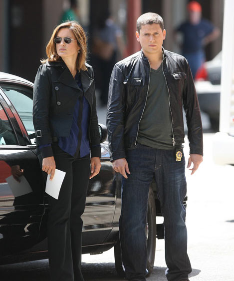 米帅片场亮相酷感十足(图)