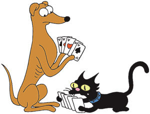 anta's Little Helper 宠物狗，在第一季第一集中圣诞节跑狗赛失败后，被辛普森一家收养。  Snowball II 宠物猫，前任宠物猫Snowball I 被车子轧死了，巴特又买了一只来替代它。