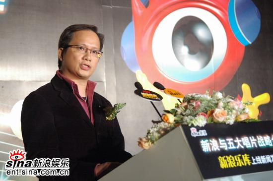 百代音乐中国区外语音乐资深总经理李文伟先生