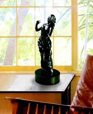 邓丽君雕像-脱蜡铸铜雕塑(萧长正1996年作)