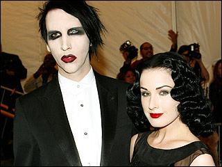 Manson和妻子Dita Von Teese