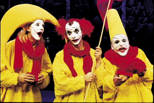 资料图片舞台剧下雪了三黄色小丑
